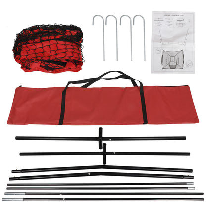 7X7Ft Baseball Softball Practice Batting Training Net W/Carry Bag Strike Zone