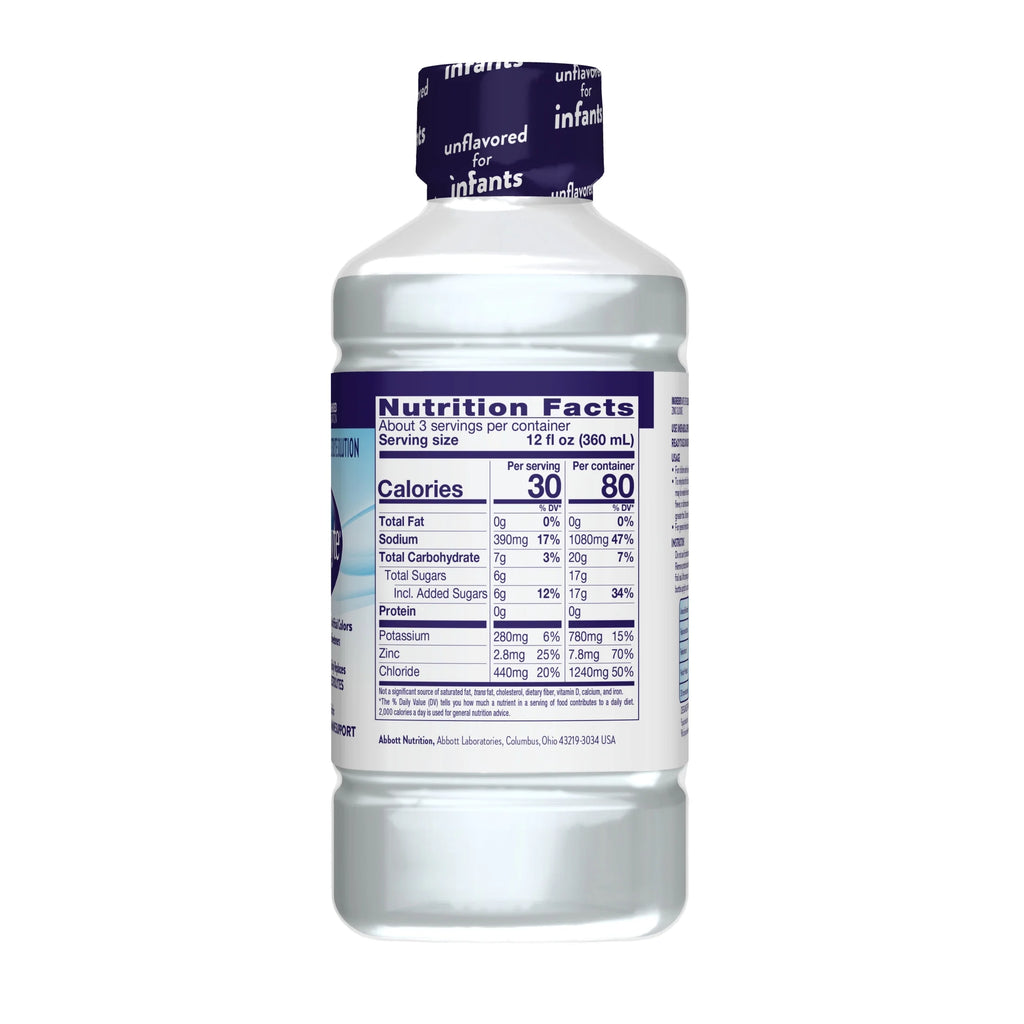 (4 Pack)  Electrolyte Drink, Unflavored, 1 Liter