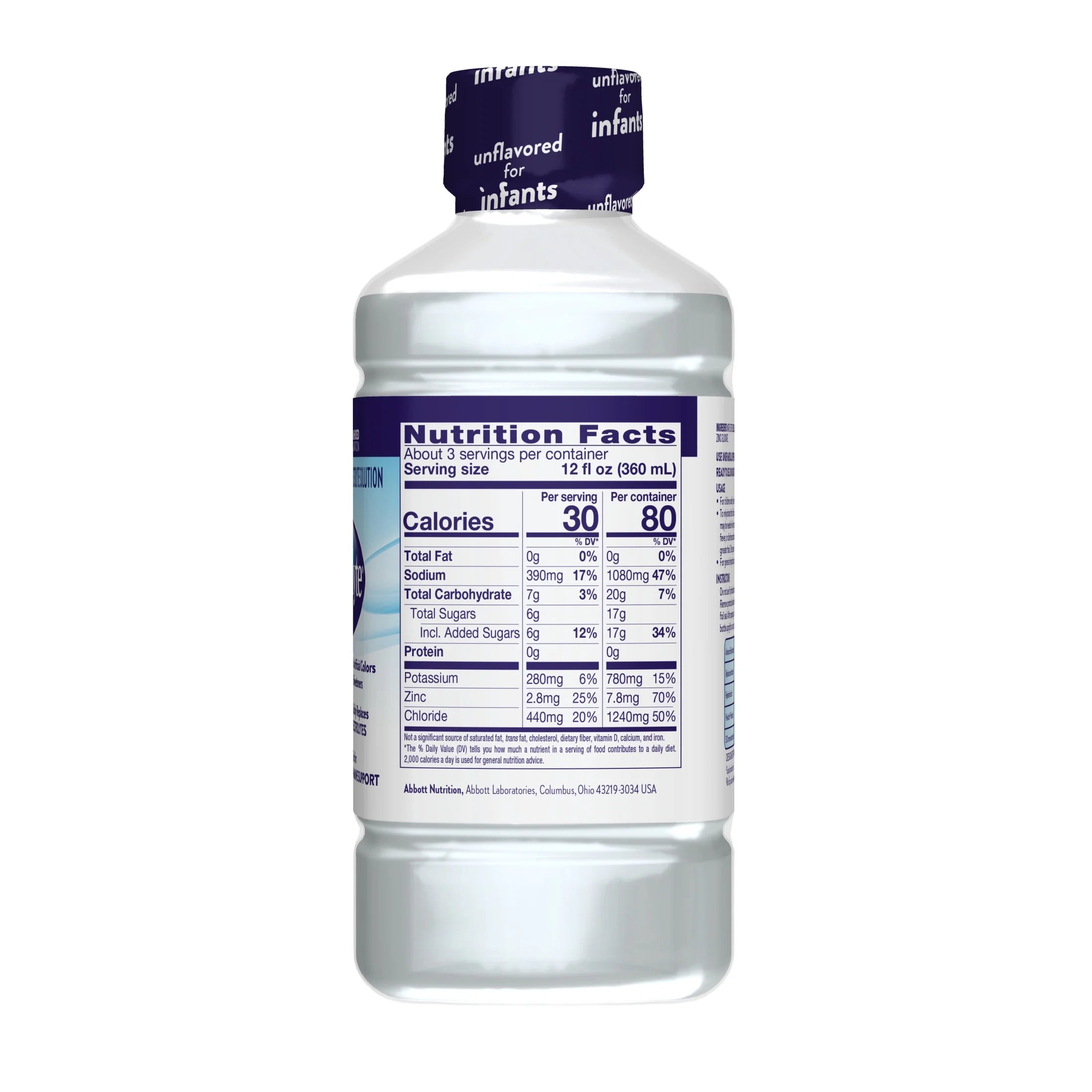 (4 Pack)  Electrolyte Drink, Unflavored, 1 Liter