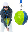 Golf Swing Trainer Ball for Forearm Connection, Swing Aid Putting Practice | Soft PU Foam, Ergonomic Concave Design, Fixes Chicken Wing & Scooping, Trains Weight Shift, 3 Sizes with Adjustable Lanyard