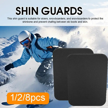 Ski Shin Pads - Cushioned Inserts for Ski Boots, Protective Shin Guards for Skiing &amp; Snowboarding, Comfortable Shock Absorption