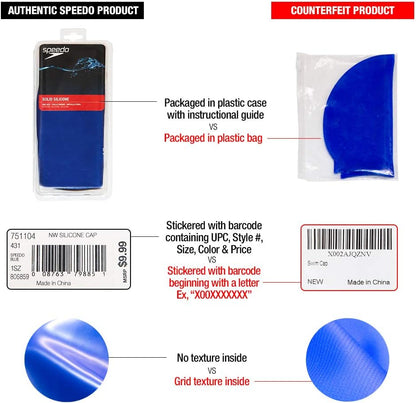 Elastomeric Solid Silicone Swim Cap