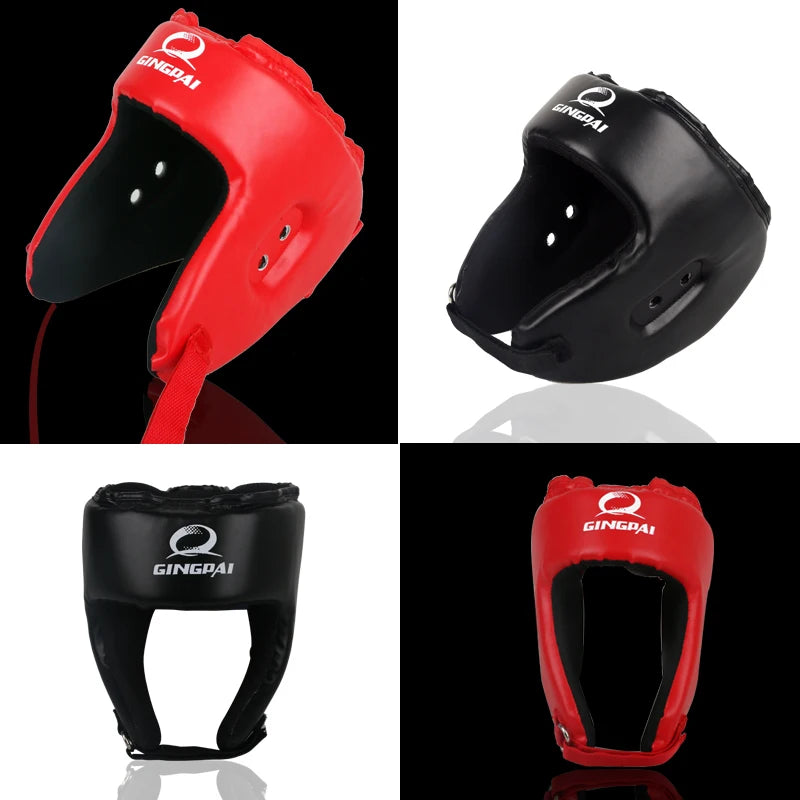 Blue Red Black MMA Helmet Adult Male Female Fighting Muay Thai Kick Boxing Training Helmet Safety Headgear Sanda Protector Guard