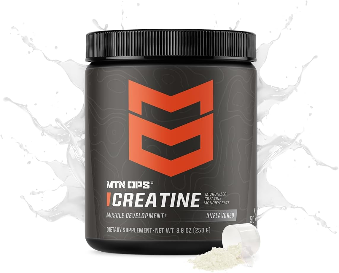 Creatine Monohydrate Powder for Strength, Unflavored | 5G Micronized Creatine Monohydrate, Muscle Strength & Recovery, Unflavored, 50 Servings