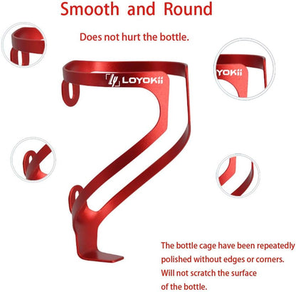 Water Bottle Holder for Bike, Lightweight Bike Water Bottle Cage Aluminum Alloy Bicycle Cages Bike Drink Holder for Mountain Bike Road Bike Cycling
