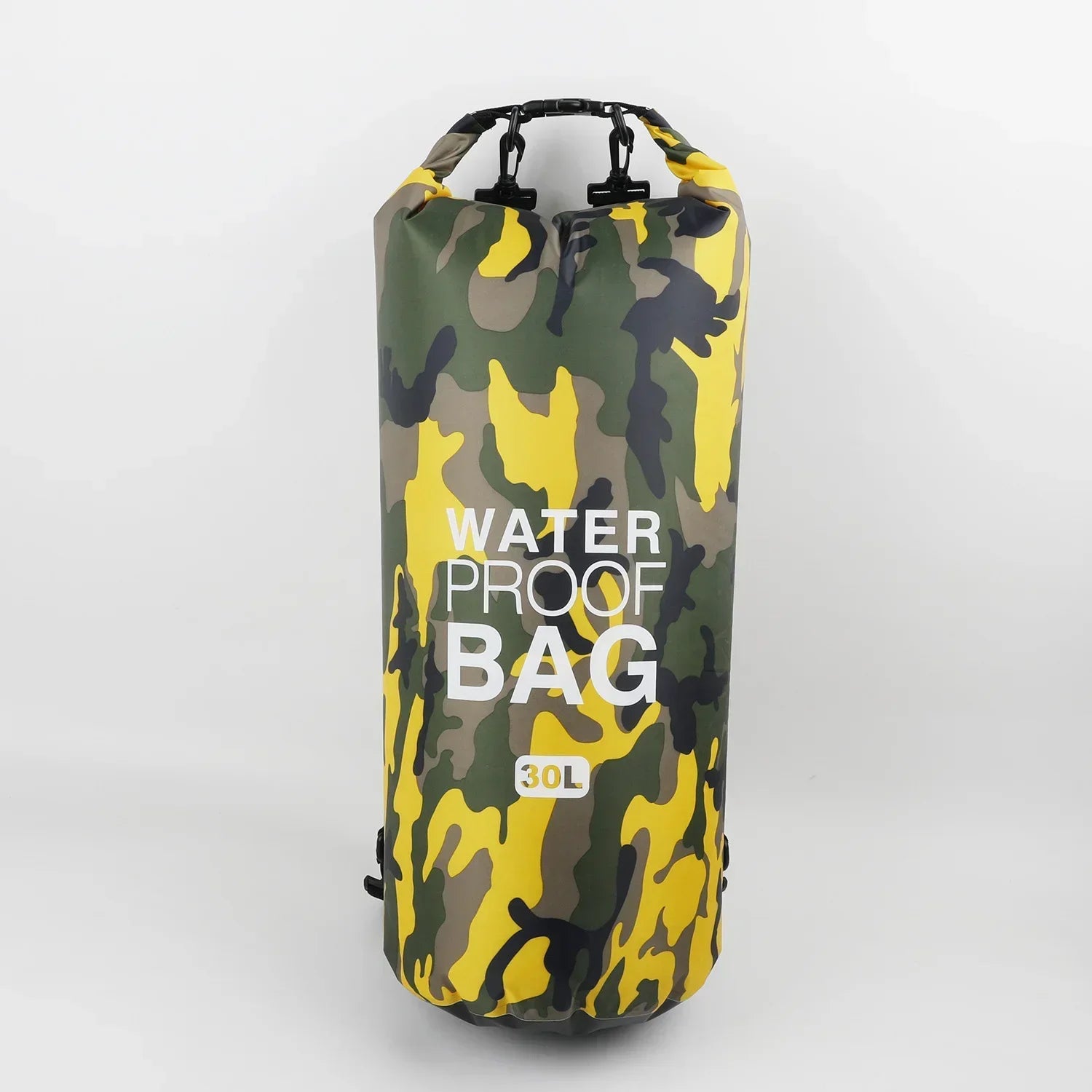 30L Outdoor Camouflage Waterproof Dry Bags Portable Rafting Diving Dry Bag Sack PVC Swimming Bags for River Trekking