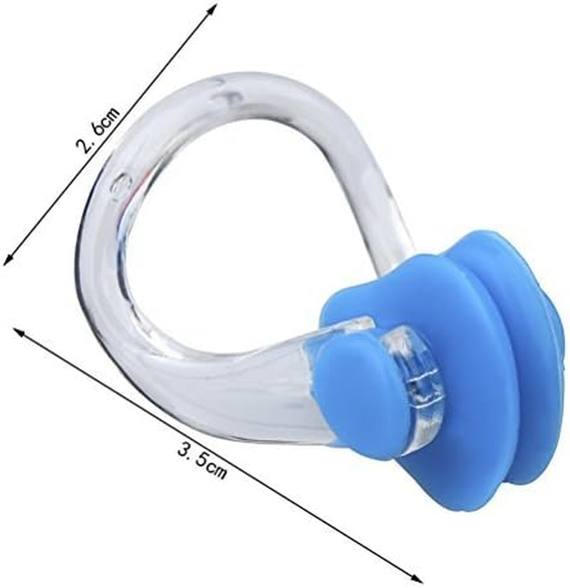 8 Pieces Silicone Swimming Nose Clip, Waterproof Silica Gel Surfing Nose Plug Protector Soft Latex Plugs for Kids and Adults (8 Colors) | Soft Non-Slip Silicone, Contoured Fit, Helps Keep Water Out, for Swimming, Surfing and Pool Training