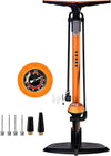 Bike Pump with Gauge,Bicycle Floor Pump for Presta and Schrader Valves Bike Tire Pumps Inflator High Pressure 160PSI & 11BAR Portable Air Pump for Road Bike Car MTB Sports Balls