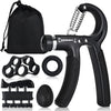 Hand Grip Strengthener,Grip Strength Trainer,22-132 Lbs Adjustable Resistance Forearm Exerciser Workout for Rehabilitation Athletes Climbers Musicians