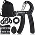 Hand Grip Strengthener,Grip Strength Trainer,22-132 Lbs Adjustable Resistance Forearm Exerciser Workout for Rehabilitation Athletes Climbers Musicians