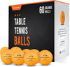 Ping Pong Balls - 3-Star Premium Orange Table Tennis Balls | High-Performance 40+ ABS Professional Quality | Ultimate Durability for Indoor & Outdoor Ping Pong Tables