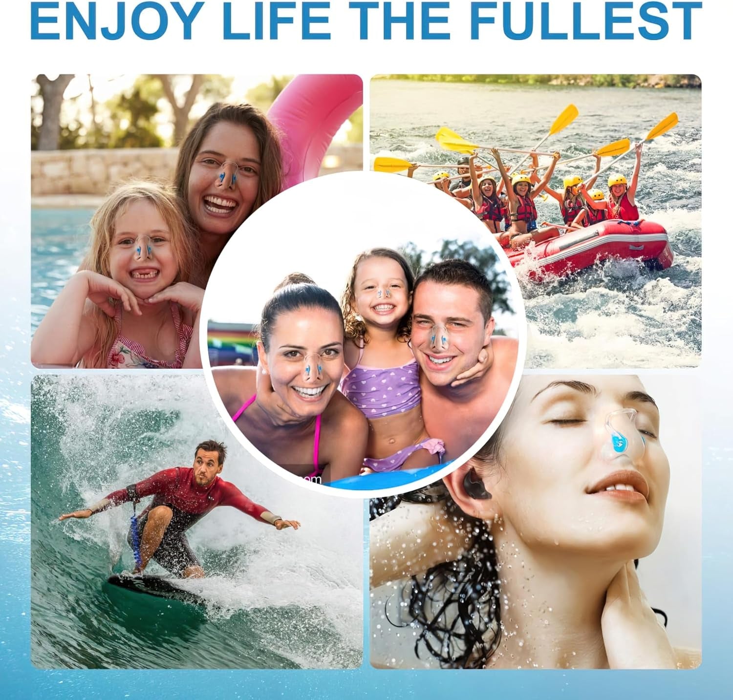 Swimming Nose Clip, 14 Packs Swim Nose Plugs with Waterproof Silica Gel for Kids (Age 7+) and Adults, Multi-Color