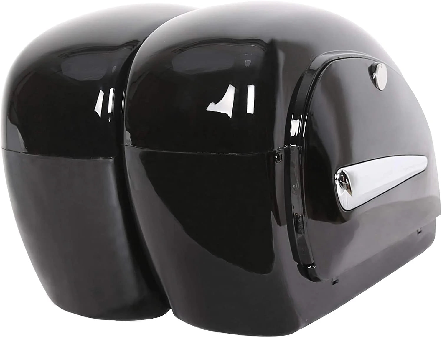 Universal Motorcycle Saddle Bags W/ Lights &amp; Locks Fit Motorcycle Crusier Honda Yamaha Harley Suzuki Kawasaki