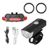 MTB Bike Front Lights USB LED Rechargeable Waterproof Mountain Bike Headlight Bicycle Safety Warning Light Cycling Accessories