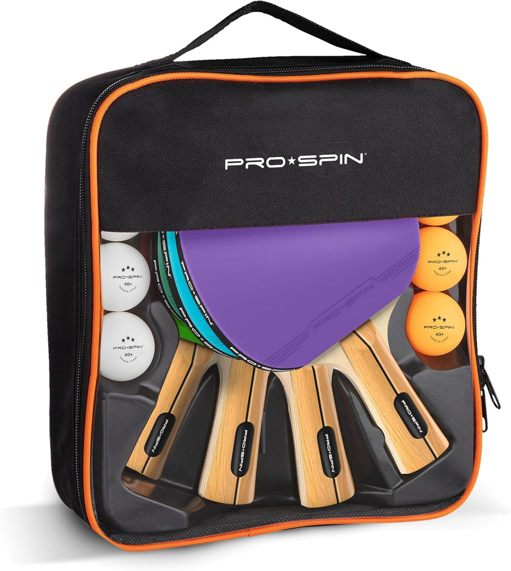 Ping Pong Paddles - High-Performance Set with Premium Table Tennis Rackets, 3-Star Ping Pong Balls, Compact Storage Case | Professional Quality Ping Pong Paddle Set | Indoor & Outdoor Games