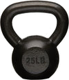 Cast Iron Kettlebell for Strength Training, Textured Wide Handle, Black