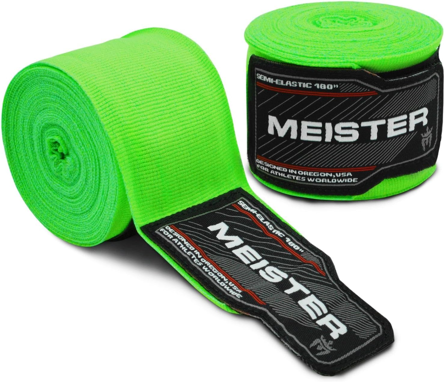 Adult 180" Semi-Elastic Hand Wraps for MMA & Boxing (Pair)