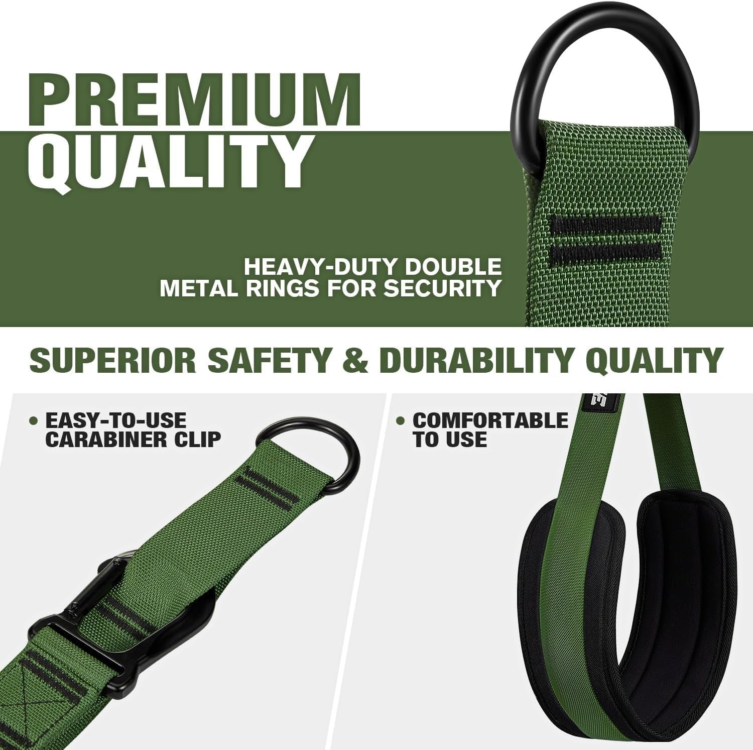 Pull up Assistance Bands, Pull up Bar Resistance Bands, Pull up Bands for Enhanced Strength Training, Muscle Training, 3 Heavy-Duty Adjustable Pull up Assist Strap & Comfortable Foot Strap