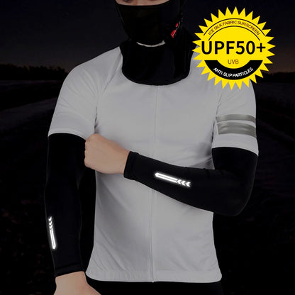 1 Pair UV Sun Protection Cooling Arm Sleeves for Men &amp; Women - UPF 50 Sports Compression Cooling Athletic Sports Sleeves