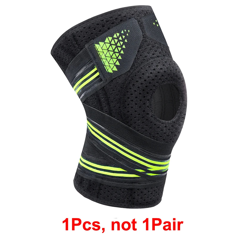 1PCS Adjustable Knee Braces with Side Stabilizers &amp; Patella Pads,Knee Support for Knee Joint Recovery or Injury Prevention