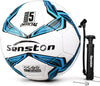 Soccer Ball Size 4 & 5 Durable PVC Training Football with Pump | Shape Retention, Stable Flight Performance, Sturdy and Wear-Resistant, High Value Soccer Set, Waterproof, Easy to Clean