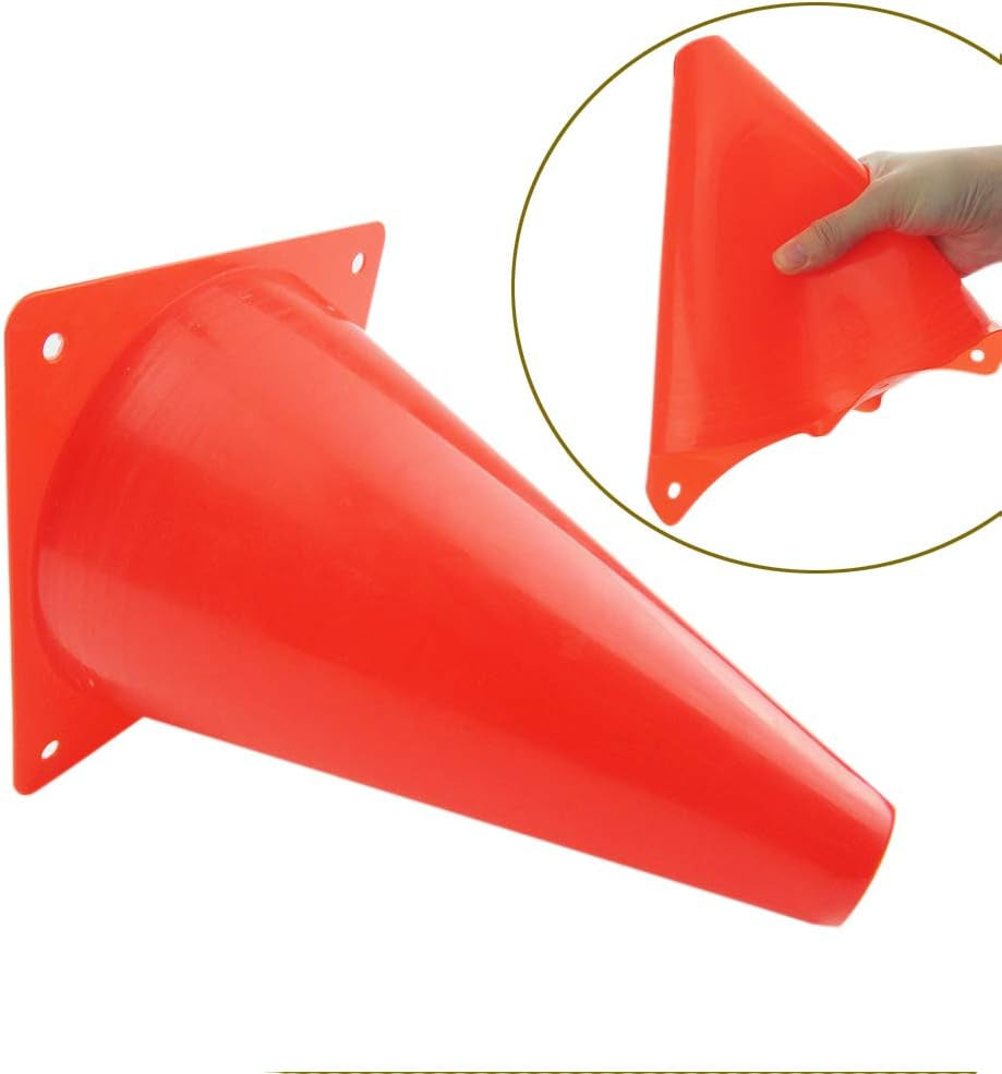 7 Inch Plastic Traffic Cones Sport Training Agility Marker Cone | for Soccer, Skating, Football, Basketball, Indoor and Outdoor Games