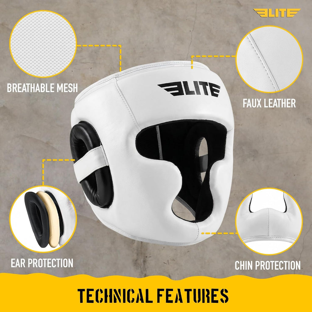 Boxing Headgear Men, Boxing Head Guard Sparring Gear, MMA Headgear Kickboxing Muay Thai Training Helmet, Protective Fighting Gear, Adjustable Face Protection