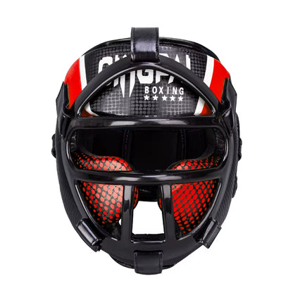 Muay Thai Martial Taekwondo W/Mask Kids/Adults Headgear Muay Sparring Equipment Protector New Training Head Arts Boxing Helmet