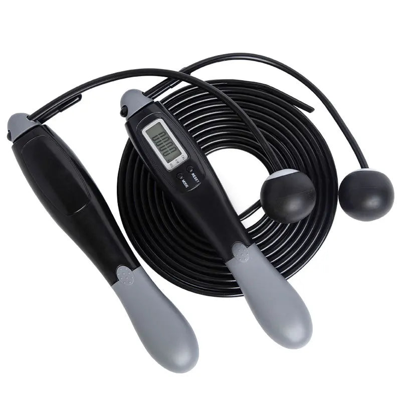 A Set of Multifunctional Electronic Counting Jump Ropes, Smart Wireless Balls, Dual-Purpose Indoor Cordless Jump Ropes, with the Ability to Switch between Corded and Cordless Freely
