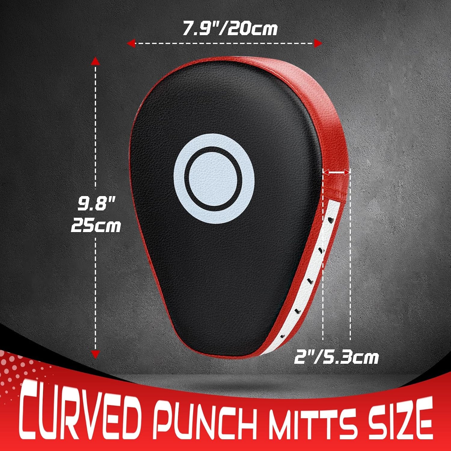 Punching Mitts Kick Pack Set, Boxing Pads Curved Focus Punching Mitts Kickboxing Striking Target Pads for Kids Men Women, Martial Arts Training Equipment for Boxing Taekwondo Karate Muay Thai