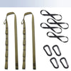 Adjustable Dumbbell Spotter Straps for Barbell Rack Attachment Chest Bench Press Hanging Dumbbells Safety Hanger Straps