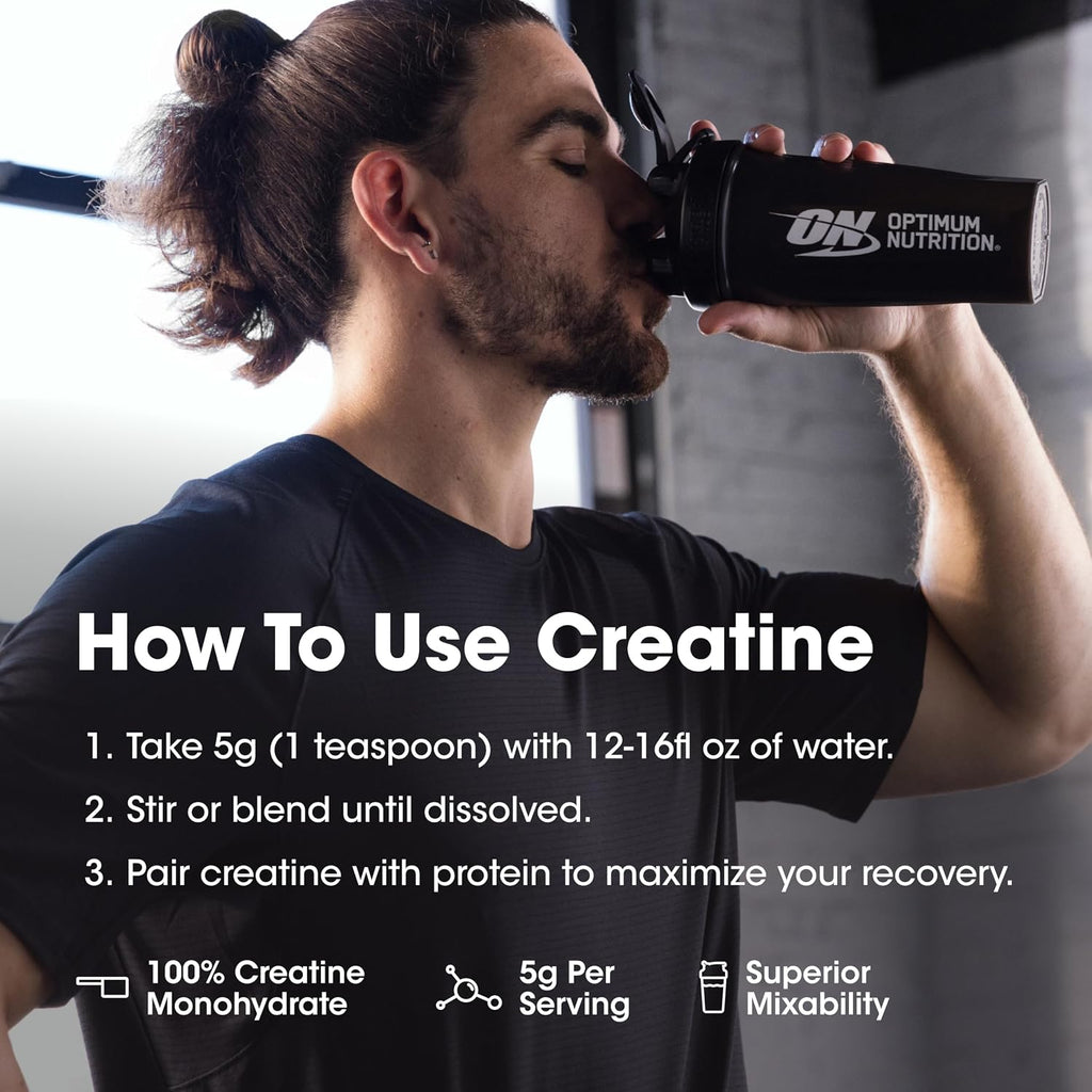 Creatine, Micronized Creatine Monohydrate Powder, Supports Strength & Recovery, Banned Substance Tested, Unflavored, 5 G per Serving, 120 Servings | 5G Micronized Creatine Monohydrate Powder per Serving, Supports Muscle Strength & Power, Easy Mixing, Banned Substance Tested