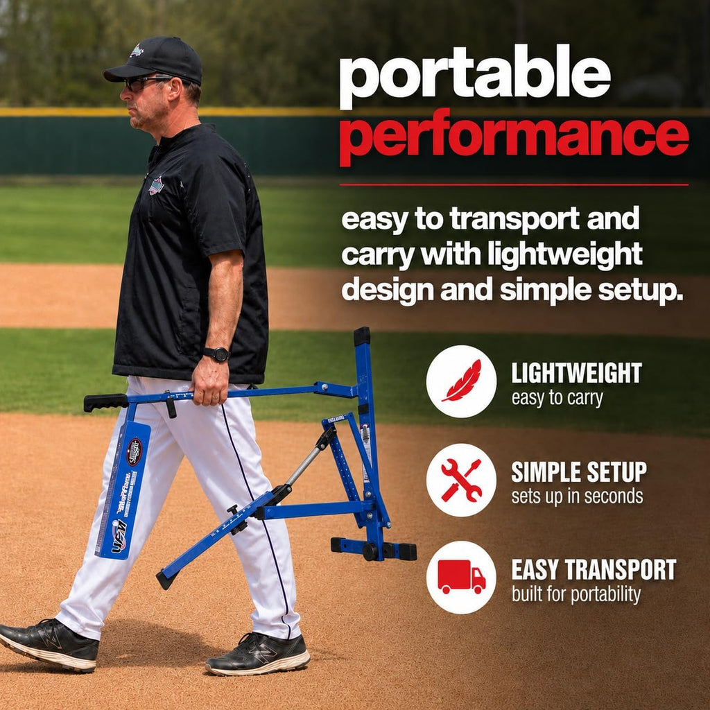 Louisville Slugger Blue Flame Pitching Machine