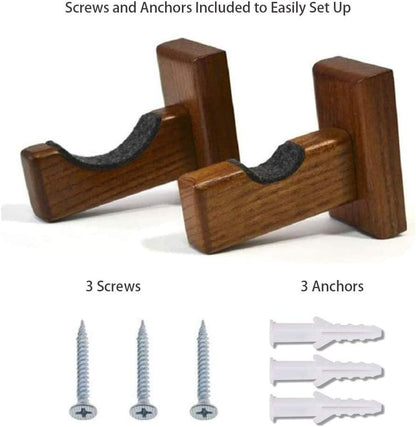 Baseball Bat Display Case Wall Mount Bat Holder Hanger Solid Ash Tree Handmade
