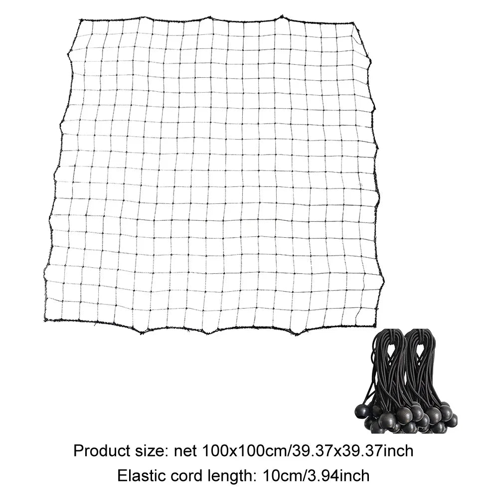 Soccer Rebounder Net with 20 Elastic Ropes Kickback Football Practice Net Target Goal Rebound Net Beginner Training Aid