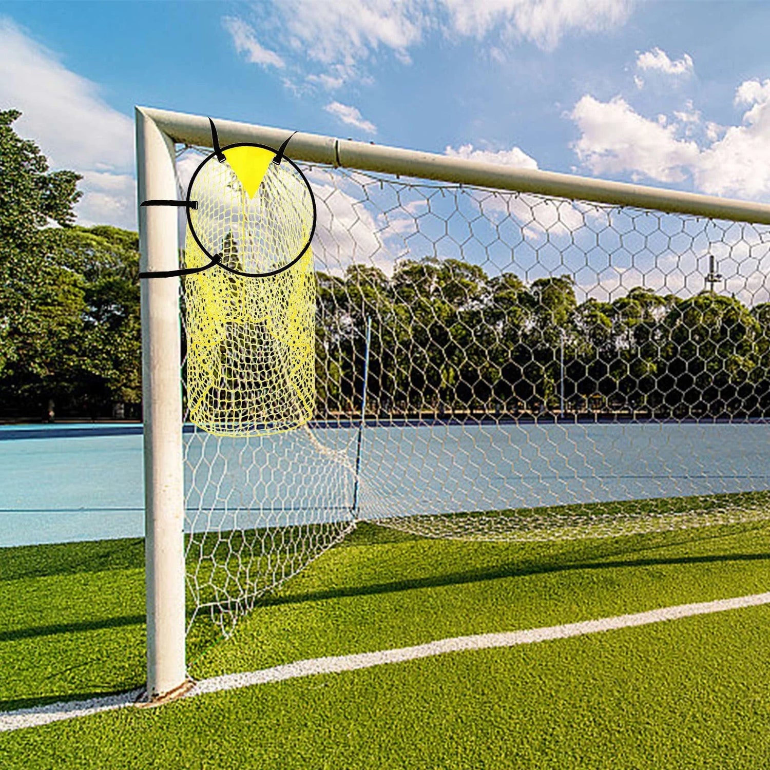 Soccer Top Bins Net,Football Goal Net,Easy Attach,Adjustable,For Kid,Training,Improve Shoot Accuracy,Foldable,Visible Score,No Shifting