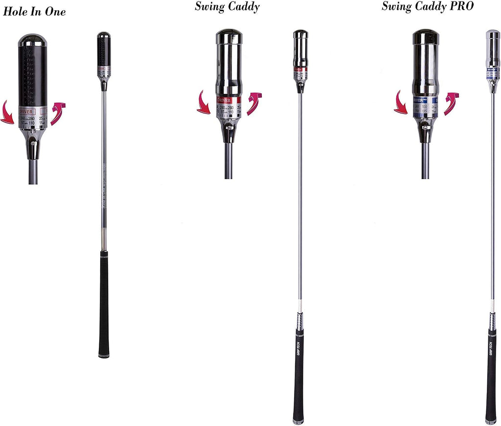 Hole in One: Golf Swing Trainer Patented for Distance, Rhythm, Tempo, Accuracy & Warmup