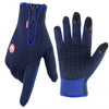Winter Gloves for Men Women Touchscreen Windproof Thermal Warm Cycling Glove with Zipper Non-Slip Outdoor Driving Sport Gloves