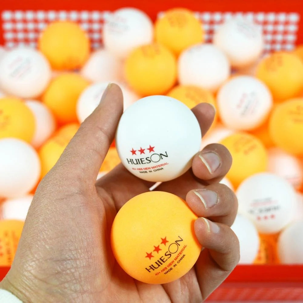 10 PCS Huieson New ABS Plastic Table Tennis Balls 3 Star 2.8G 40+Mm Ping Pong Balls for Match Training Balls