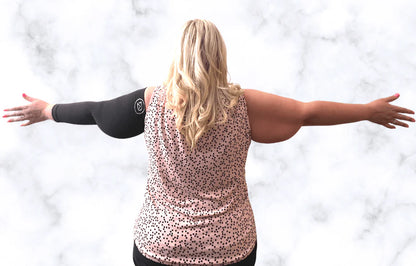 Plus Size Arm Compression Sleeves 20–30 Mmhg