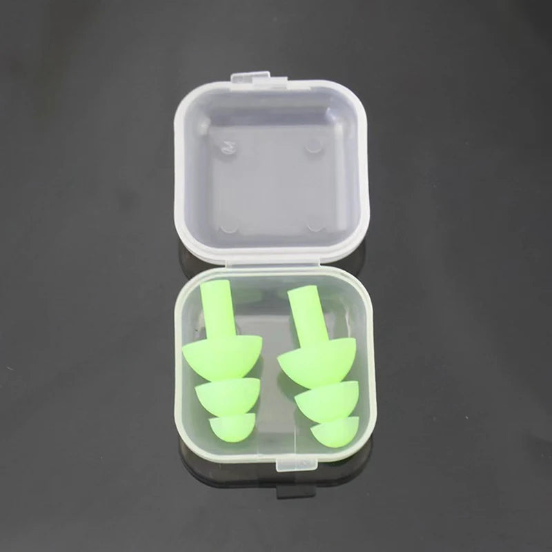 1Pairs Soft Silicone Earplugs Waterproof Swimming Ear Plugs Reusable Noise