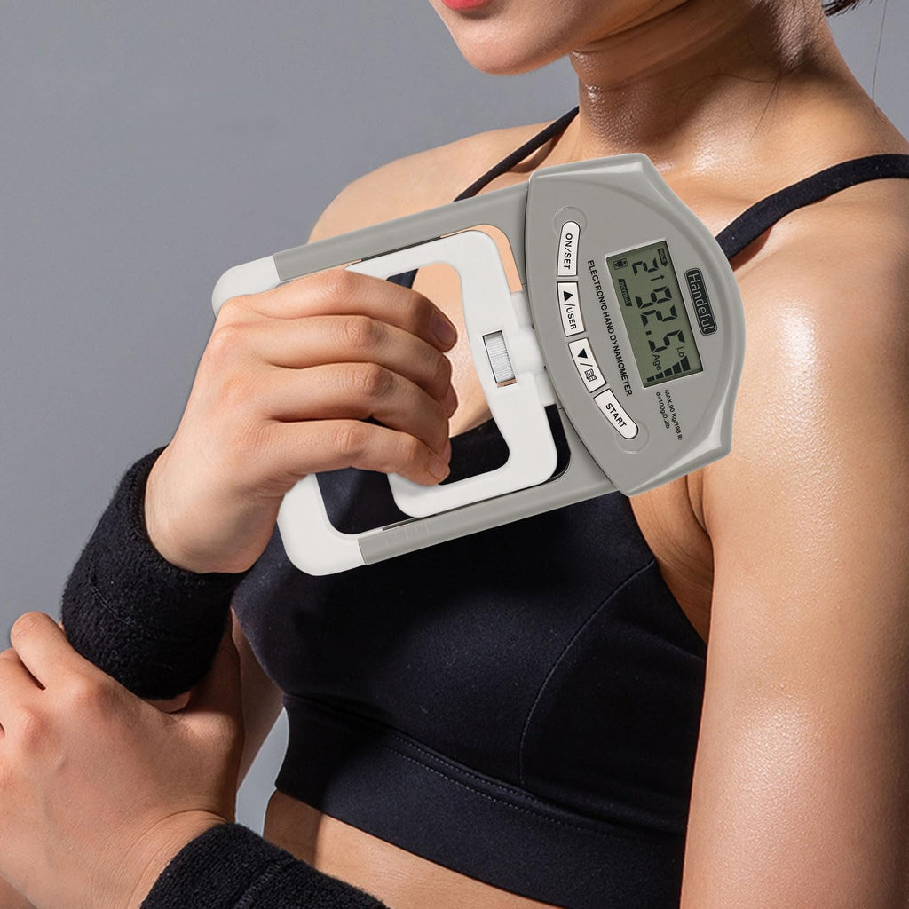 Grip Strength Tester, Hand Grip Dynamometer, Electronic Handgrip Testing for Sports Home School Use