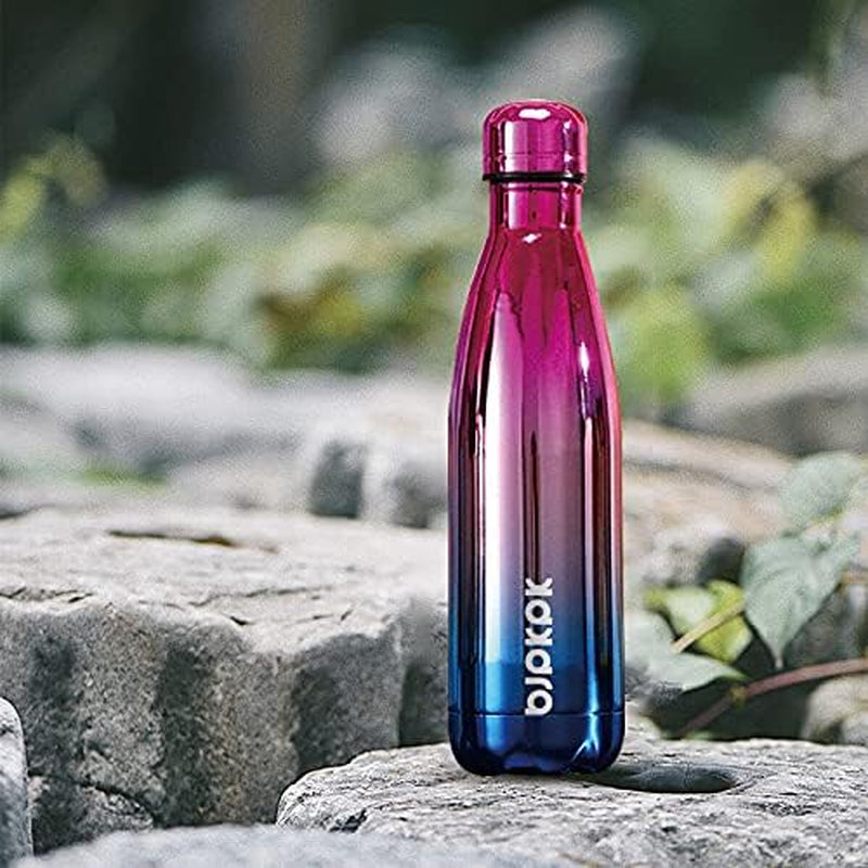 17Oz Insulated Stainless Steel Water Bottles,Sports Water Bottles Keep Cold for 24 Hours and Hot for 12 Hours,Bpa Free for Travel,Freeze Burn