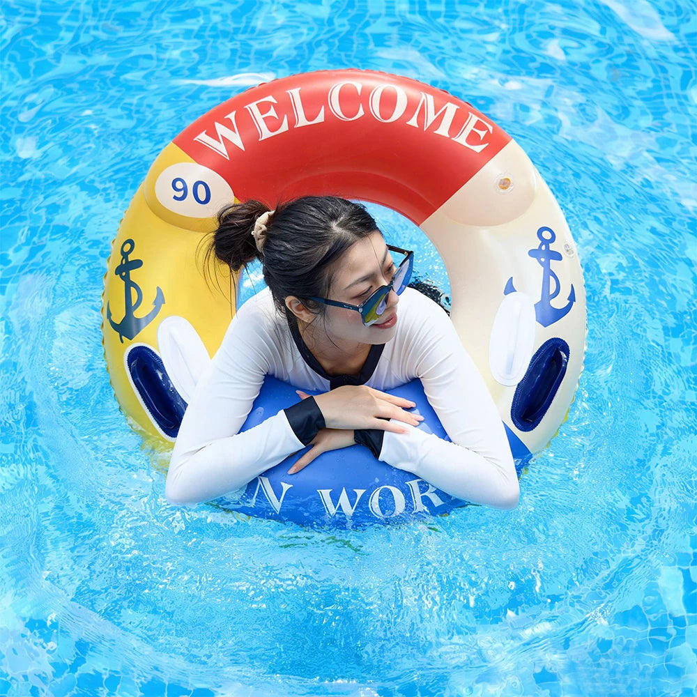 Inflatable Swimming Ring Adult Pool Float Swim Accessory Swim Tube Summer Water Sports Swimming Circle Swim Float ﻿ ﻿ ﻿ ﻿