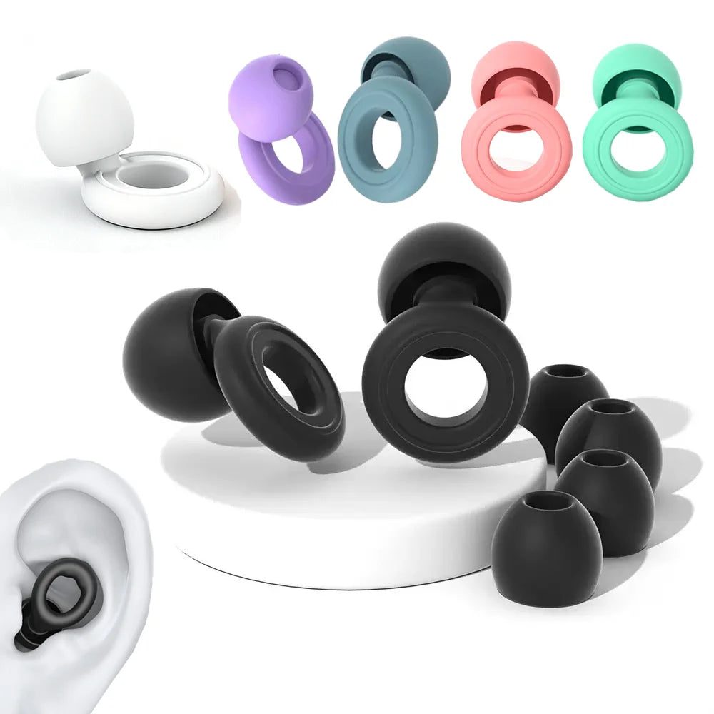 Loop Ear Plugs Sleeping Noise Canceling Ear Plugs Waterproof Swimming Silicone Ear Breed Stuffer Children&