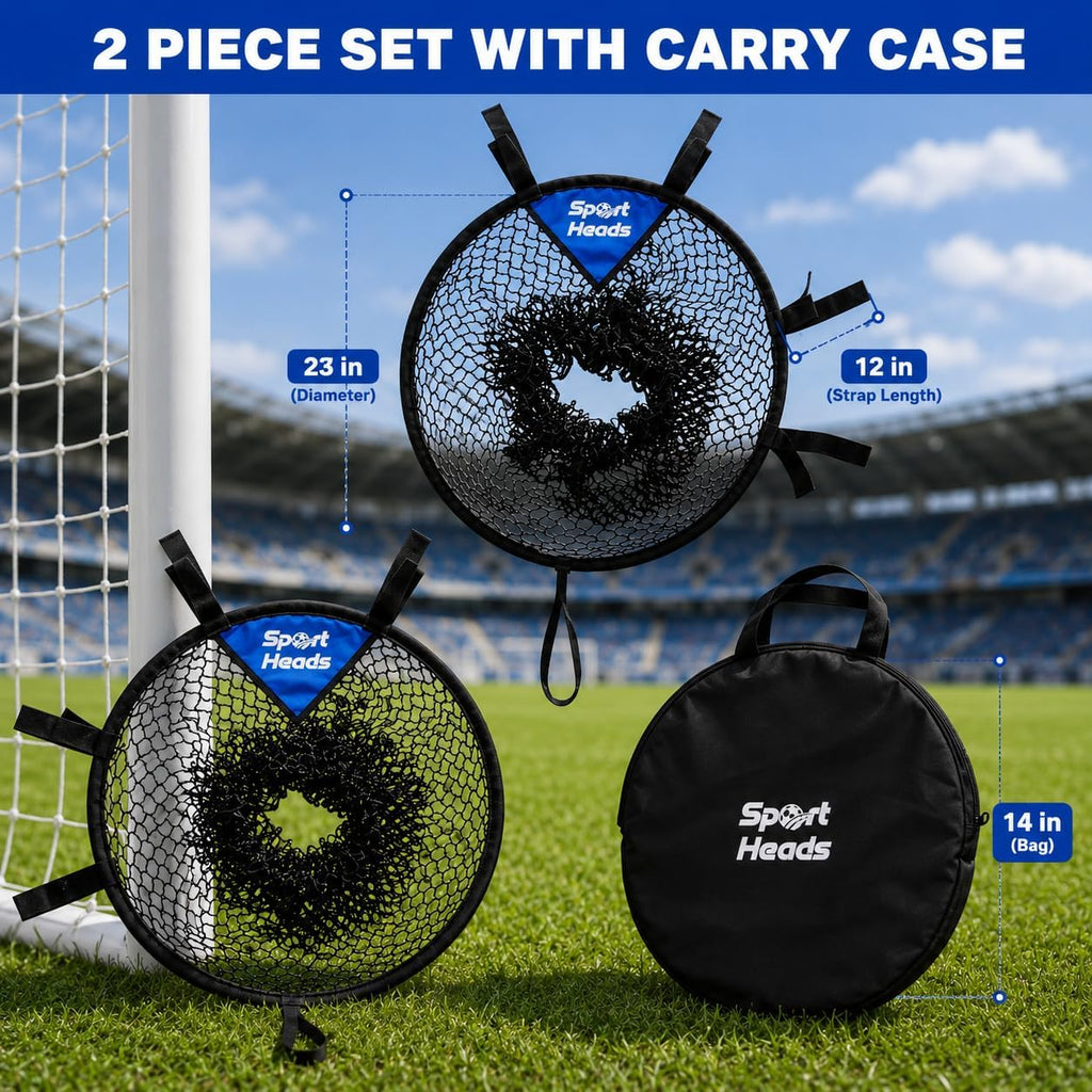 Soccer Goal Target Training Equipment - Top Bins Soccer Target Goal (2Pc)