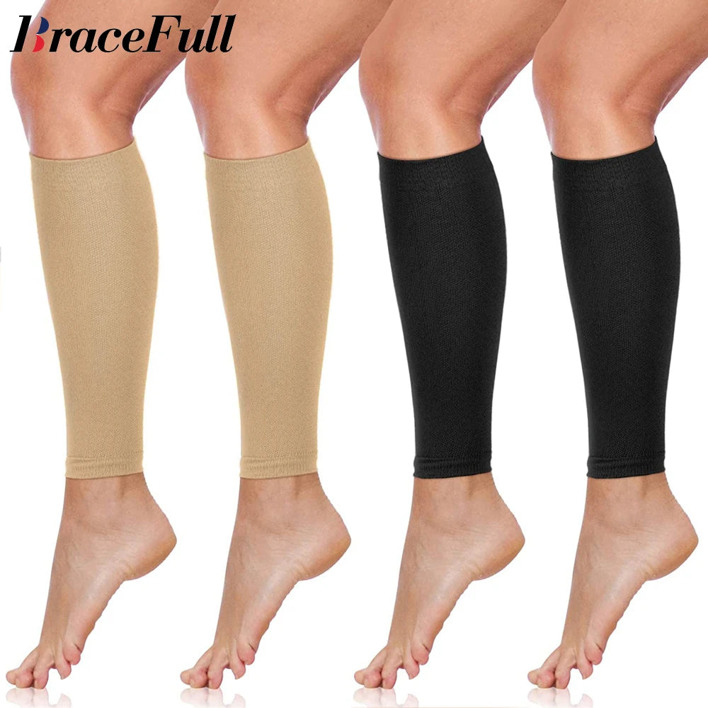 Medical Calf Compression Sleeve 30-40Mmhg Men Women Footless Calves Compression Sleeves Varicose Veins