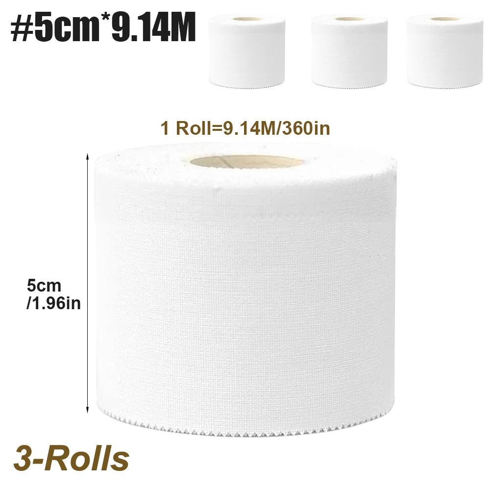 3-Rolls Foam Sport Underwrap Athletic Foam Tape Sports Pre Wrap Athletic Tape for Ankles Wrists Hands and Knees