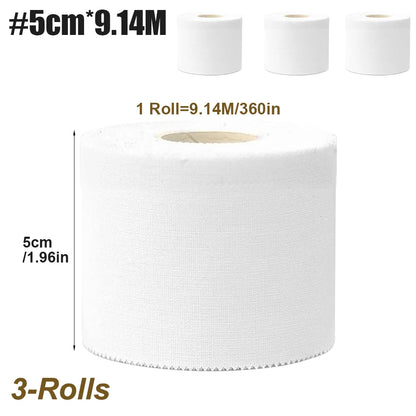 3-Rolls Foam Sport Underwrap Athletic Foam Tape Sports Pre Wrap Athletic Tape for Ankles Wrists Hands and Knees