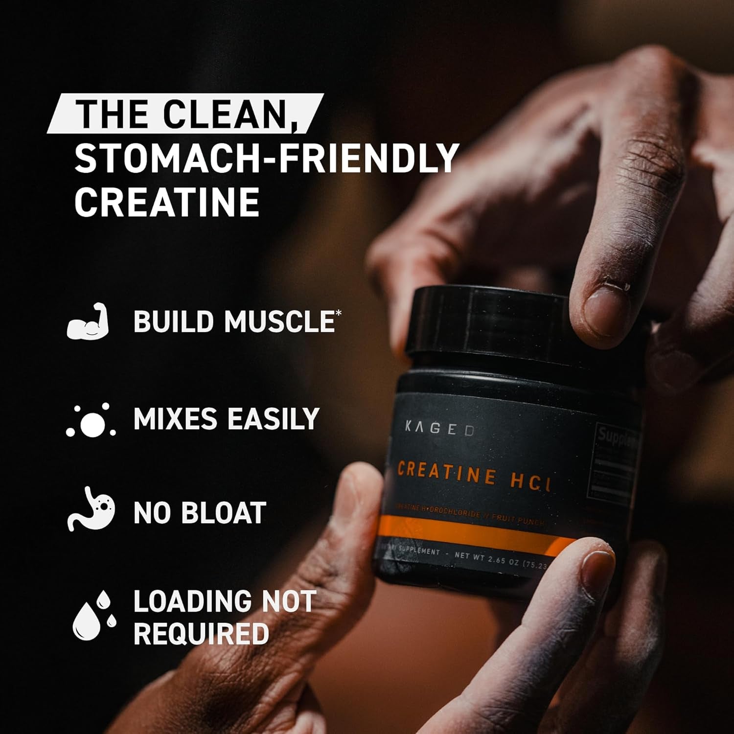 Creatine Hcl Capsules | 7X Concentrated Vs Mono | Muscle Building & Recovery | High Absorption | No Bloating | Creatine for Men & Women | Vegan, Gluten Free | Unflavored | 75 Servings